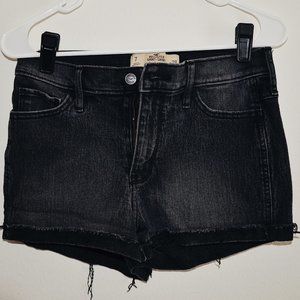 Hollister - Black Jean Shorts